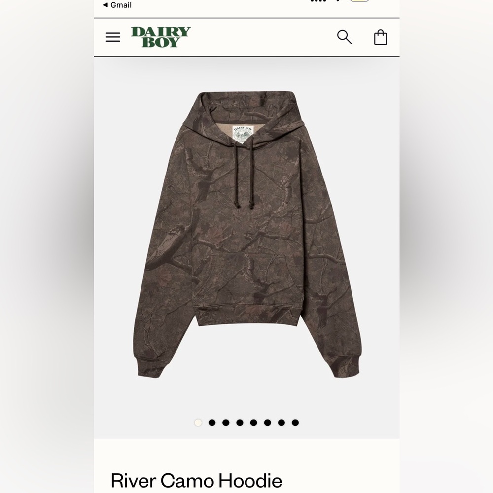 Dairy Boy River Camo hoodie